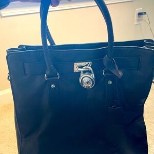 Michael Kors Black large Leather Tote Bag 🖤
